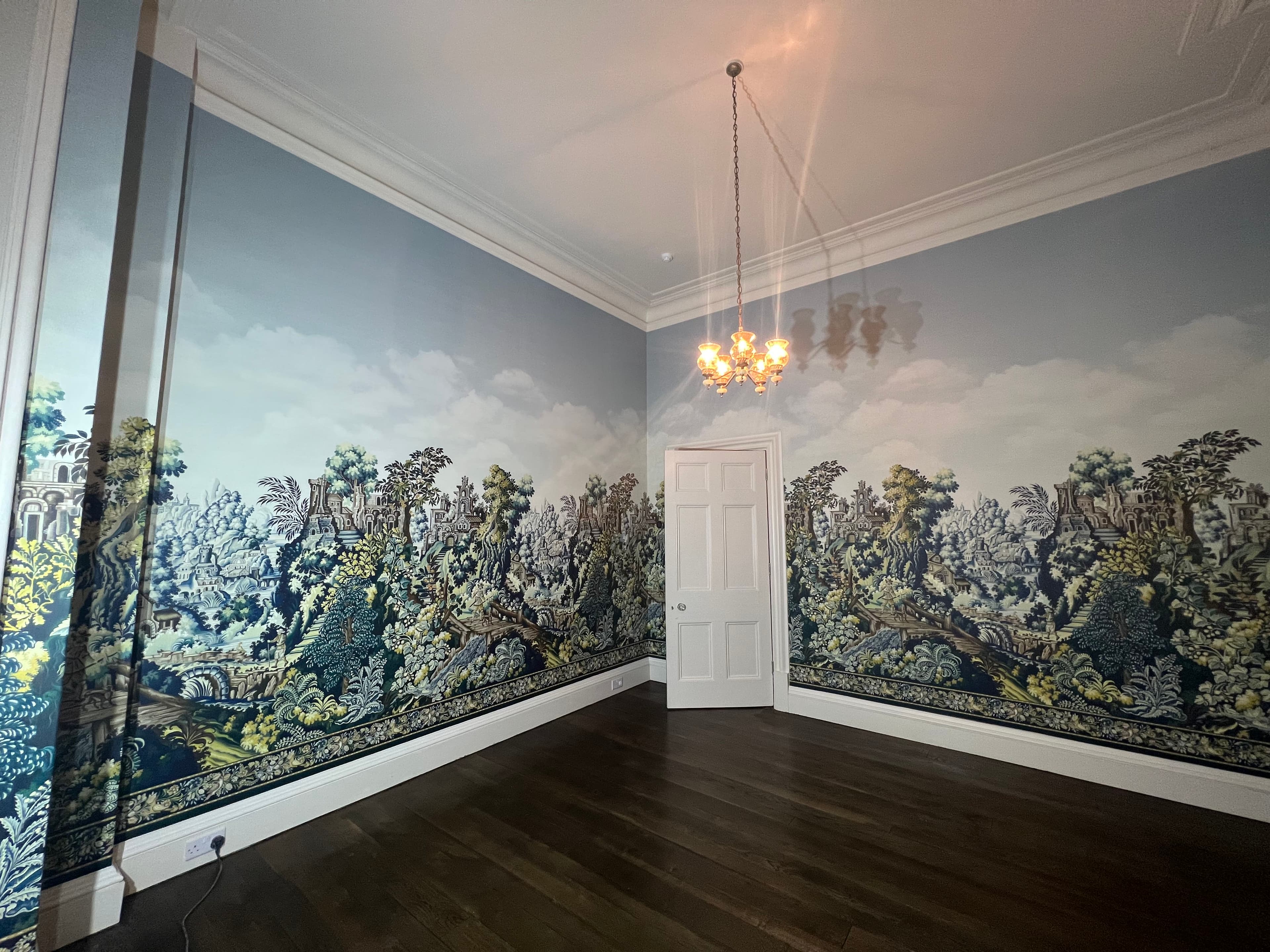 Freshly painted, bright interior room with tidy finishes